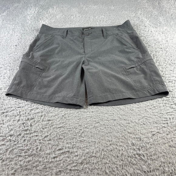 Eddie Bauer Pants - Eddie Bauer Flexion Amphib Shorts Womens 10 Gray Hiking Cargo Outdoor Stretch